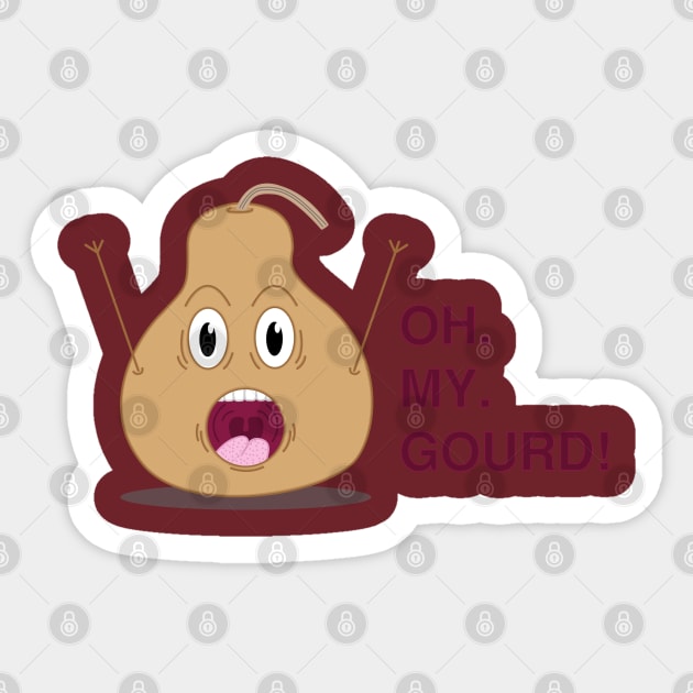 OH MY GOURD! Sticker by Slightly Sketchy